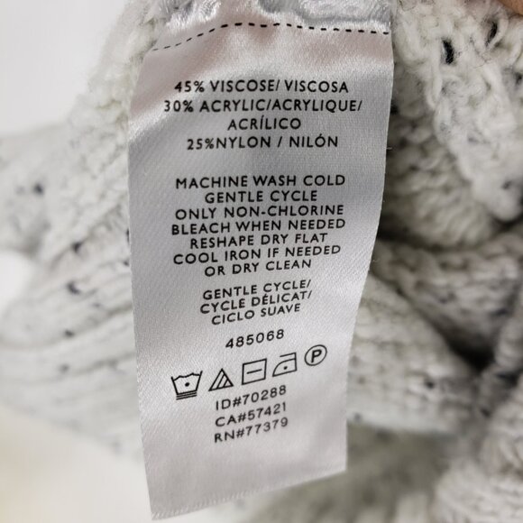 Ann‎ Taylor Speckled Flecked Pullover Sweater L Womens Relaxed Fit Cream - Picture 7 of 7